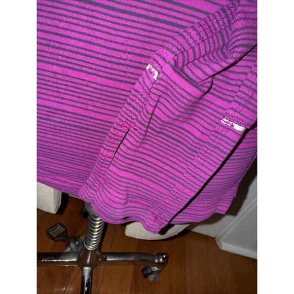 Lululemon Kanto Catch Me Long Sleeve Berry Stripe Size 4 Thumb Holes - Picture 6 of 7